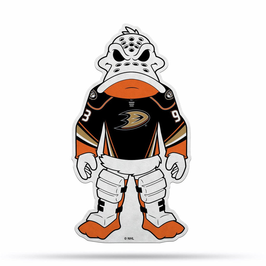 Shape Cut Pennant Anaheim Ducks Pennant Shape Cut Mascot Design Special Order 767345790255