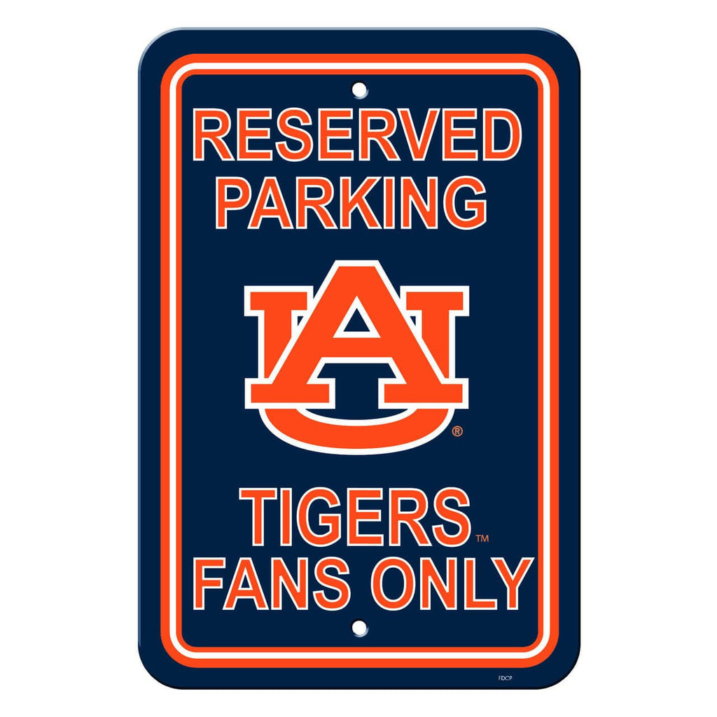 Auburn Tigers Auburn Tigers Sign 12x18 Plastic Reserved Parking Style CO 023245502054