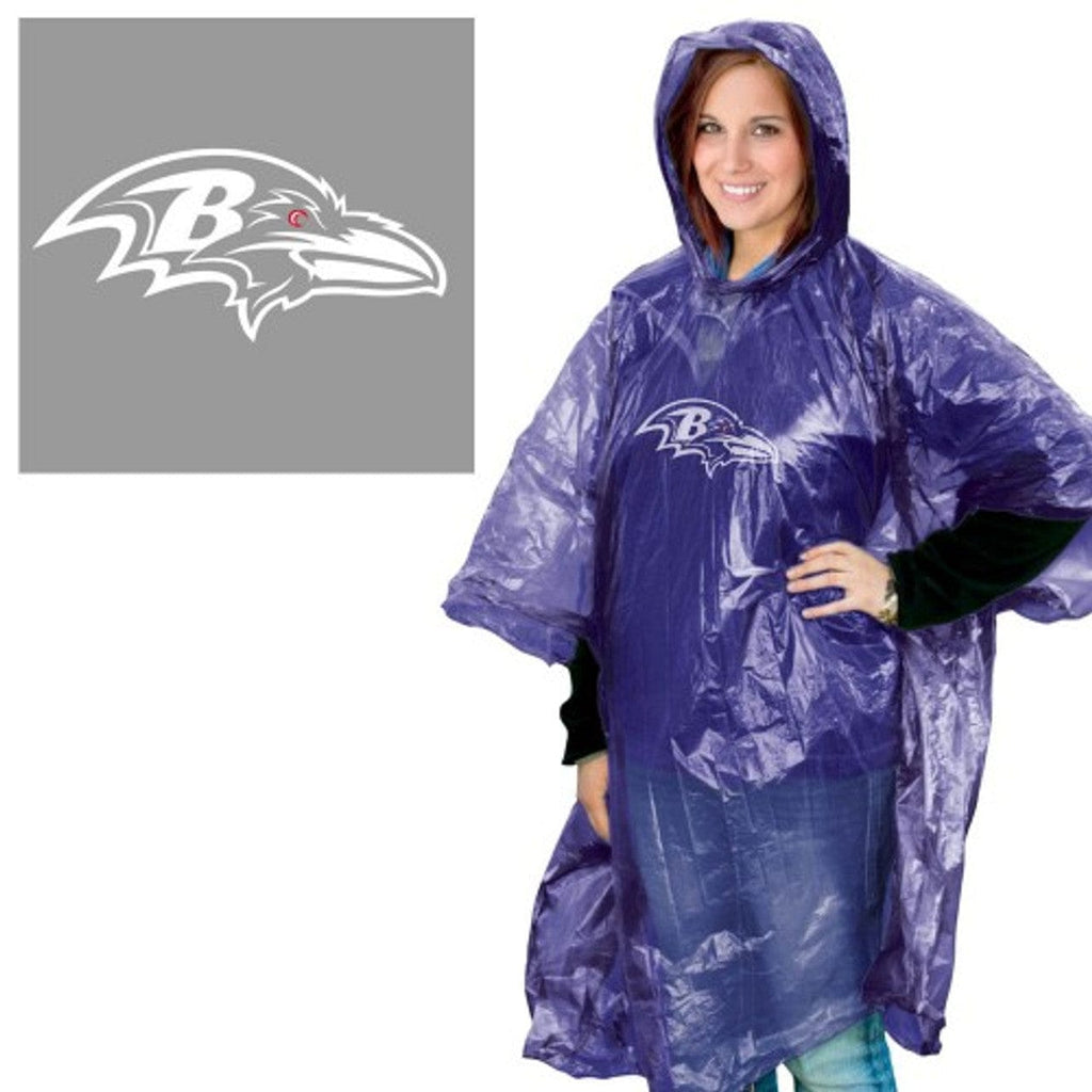 Rain Ponchos Baltimore Ravens Rain Poncho 099606251916