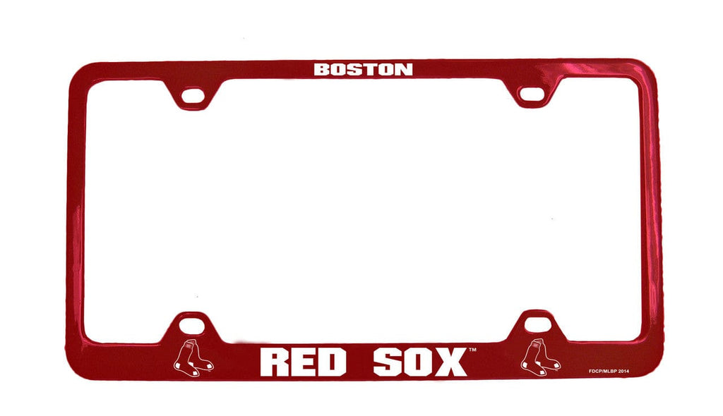 License Plate Frame Laser Cut Boston Red Sox License Plate Frame Laser Cut Red 846911074231