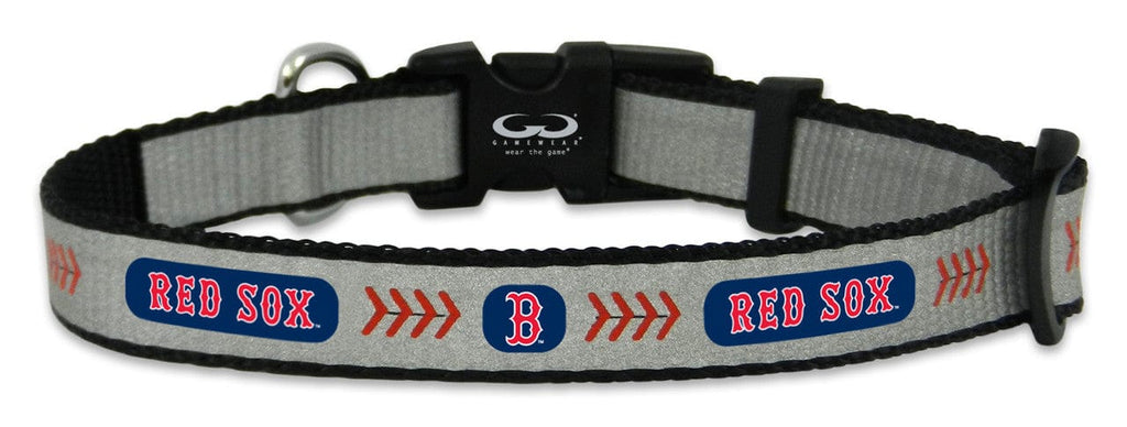 Boston Red Sox Boston Red Sox Pet Collar Reflective Baseball Size Toy CO 844214058897