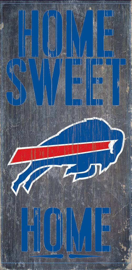 Sign 6x12 Home Sweet Home Buffalo Bills Wood Sign - Home Sweet Home 6"x12" 878460048326