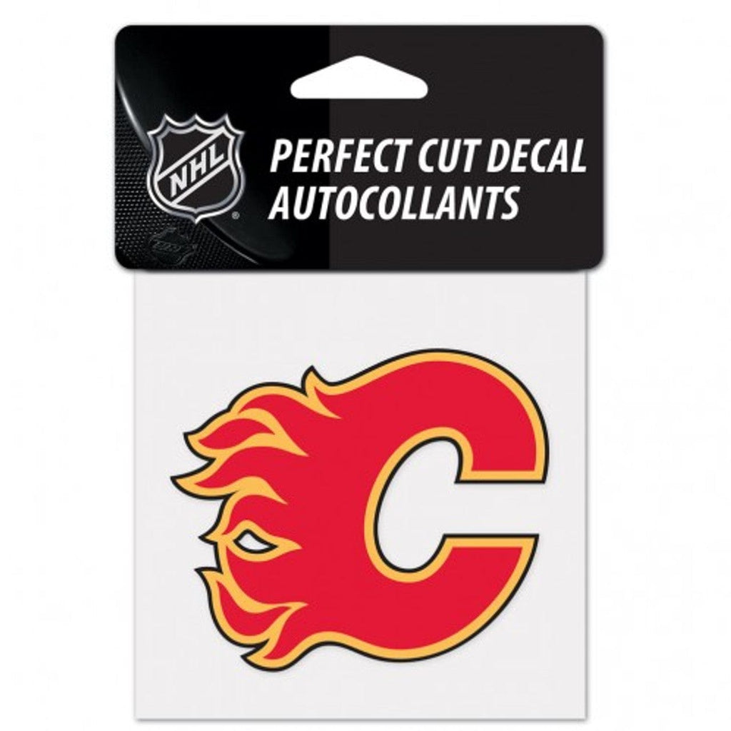 Decal 4x4 Perfect Cut Color Calgary Flames Decal 4x4 Perfect Cut Color 032085218605