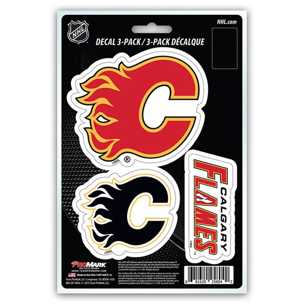 Decal Die Cut Teams 3 Pack Calgary Flames Decal Die Cut Team 3 Pack 681620258042