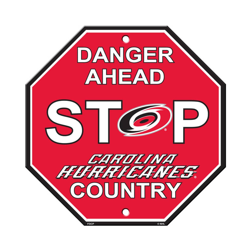 Carolina Hurricanes Carolina Hurricanes Sign 12x12 Plastic Stop Style CO 023245805100