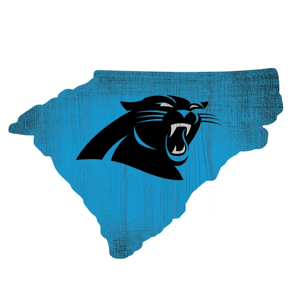 Sign 12 State Shape Carolina Panthers Sign Wood 12 Inch Team Color State Shape Design 878460149238