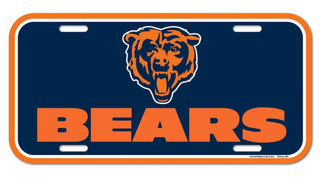 License Plate Plastic Chicago Bears License Plate 032085840905