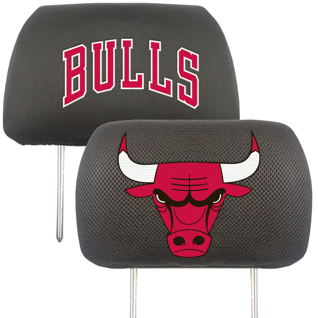 Auto Headrest Covers Chicago Bulls Headrest Covers FanMats Special Order 842989025212