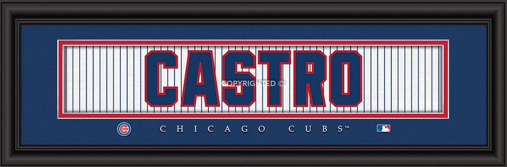 Chicago Cubs Chicago Cubs Print 8x24 Signature Style Starlin Castro 848655036551