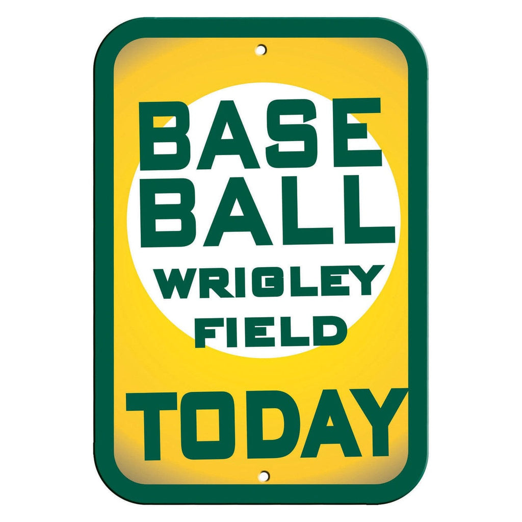 Chicago Cubs Chicago Cubs Sign 12x18 Plastic Wrigley Field Baseball Today Design CO 023245300537