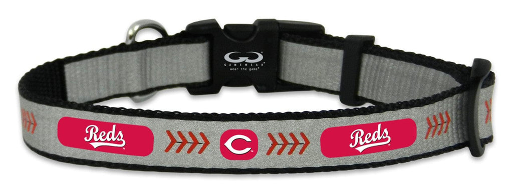 Pet Fan Gear Collar Cincinnati Reds Reflective Toy Baseball Collar 844214059016