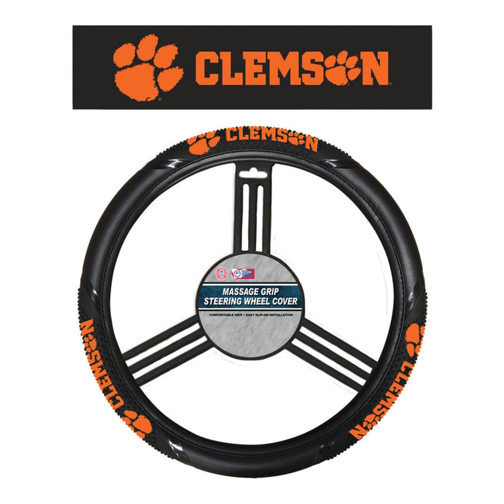 Clemson Tigers Clemson Tigers Steering Wheel Cover Massage Grip Style CO 023245566117