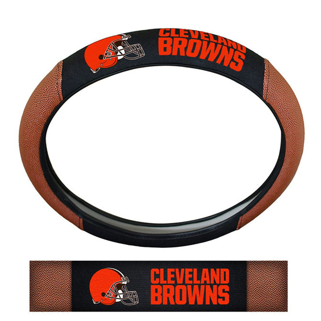 Steering Wheel Covers Pigskin Cleveland Browns Steering Wheel Cover Premium Pigskin Style 681620253085