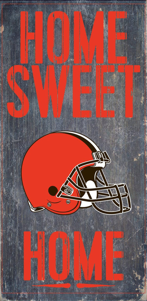 Sign 6x12 Home Sweet Home Cleveland Browns Wood Sign - Home Sweet Home 6"x12" 878460048364