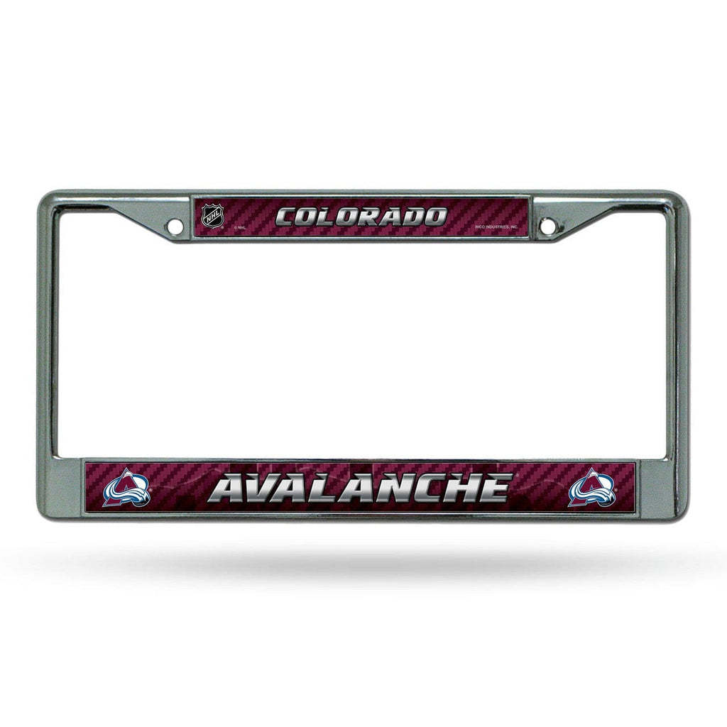 License Frame Chrome Colorado Avalanche License Plate Frame Chrome Printed Insert 767345823847
