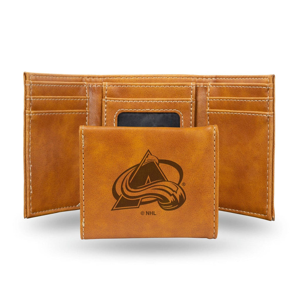 Wallets Colorado Avalanche Wallet Trifold Laser Engraved 767345901125