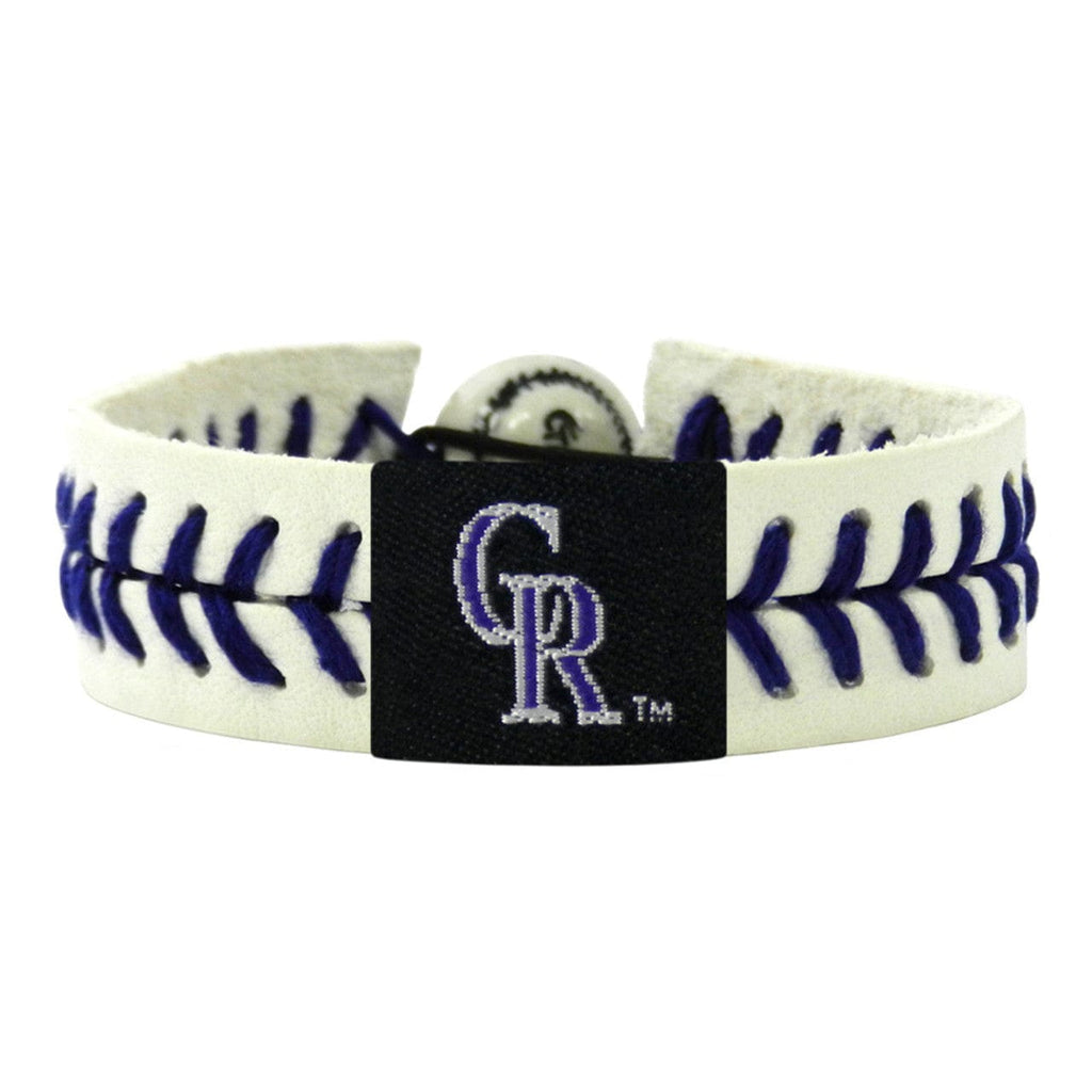 Colorado Rockies Colorado Rockies Bracelet Lavender Genuine Baseball CO 844214006102
