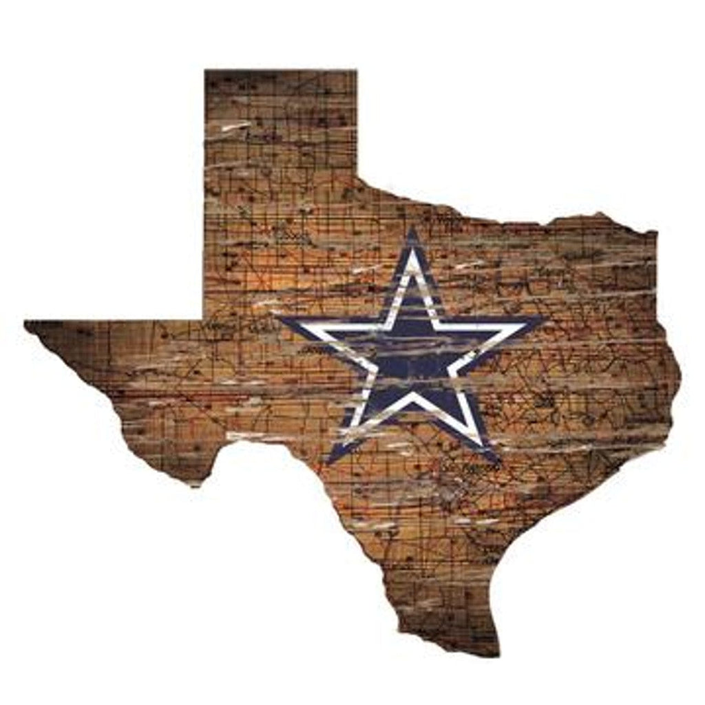 Sign 24 State Dallas Cowboys Wood Sign - State Wall Art - Special Order 878460058745