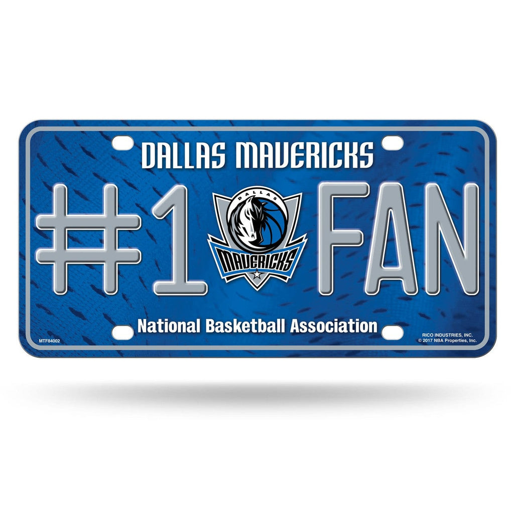 License Plate #1 Fan Dallas Mavericks License Plate #1 Fan - Special Order 767345441621