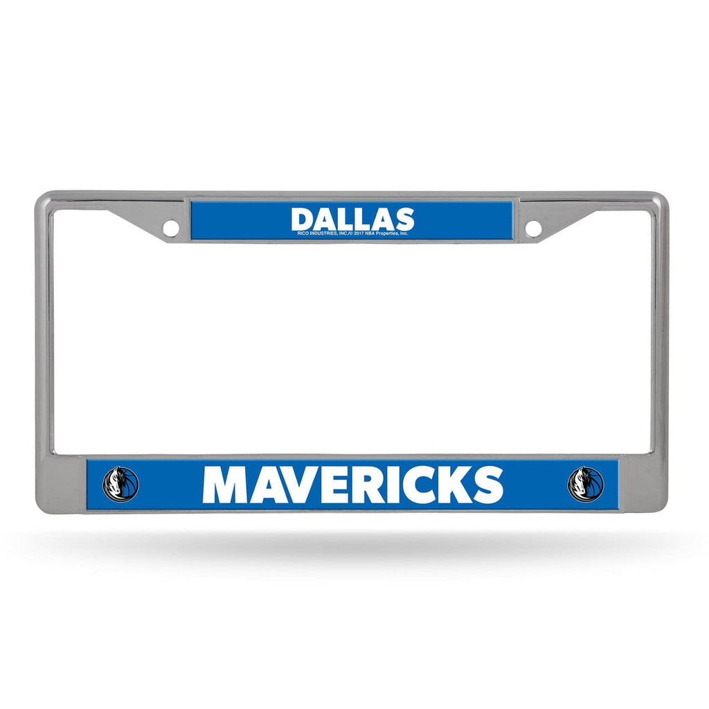 License Frame Chrome Dallas Mavericks License Plate Frame Chrome Printed Insert 767345457554