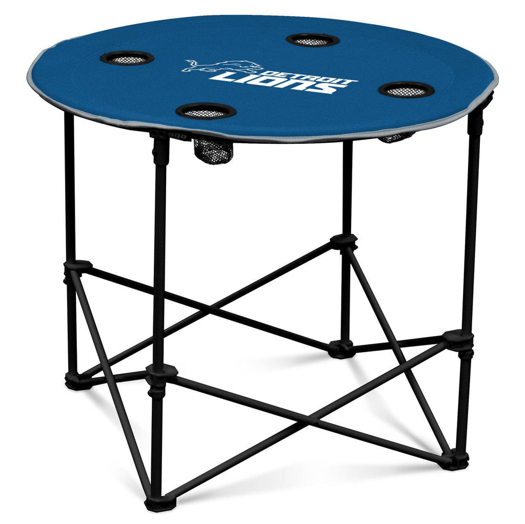 Tables Round Detroit Lions Round Tailgate Table Alternate 806293341314