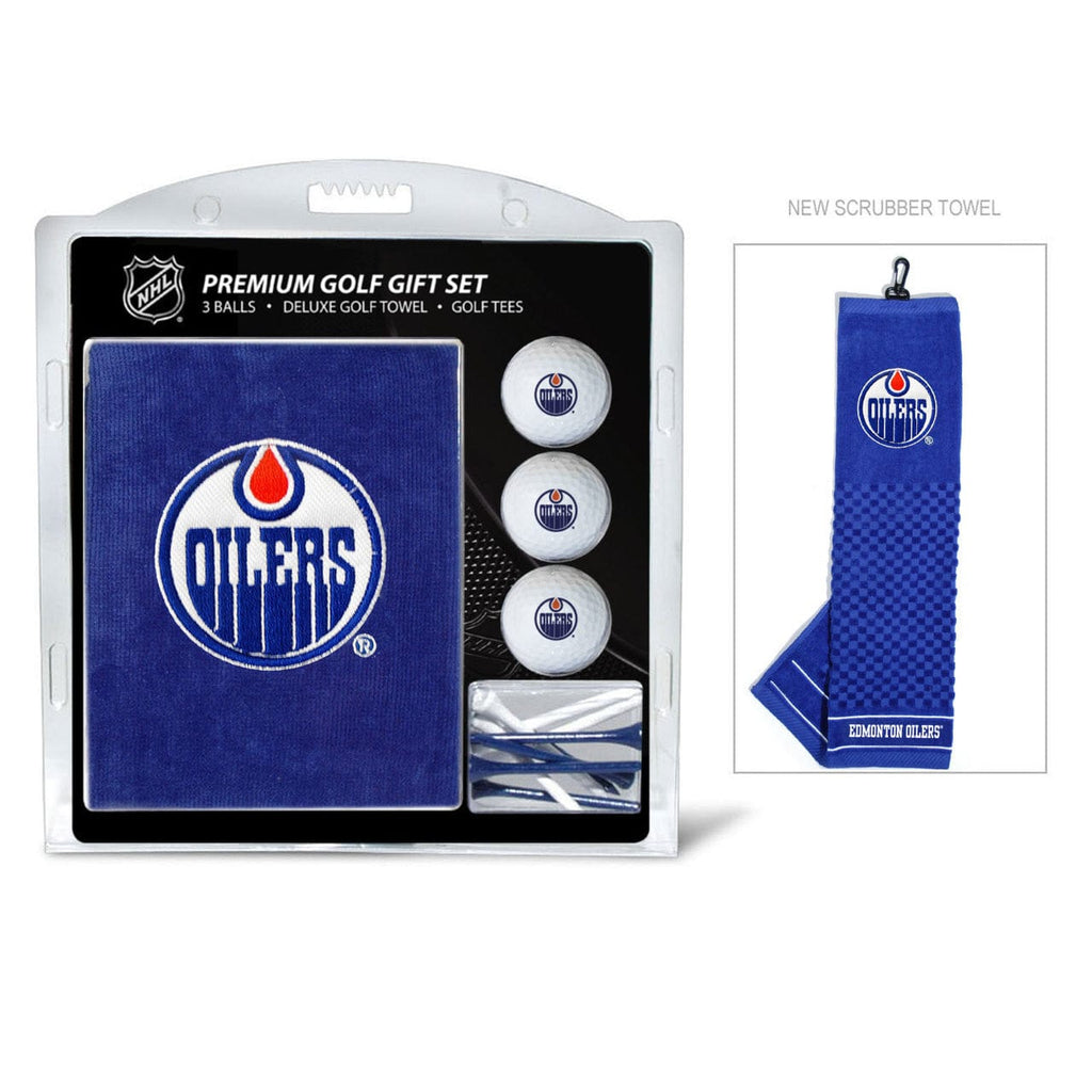 Golf Gift Set with Towel Edmonton Oilers Golf Gift Set with Embroidered Towel - Special Order 637556140203