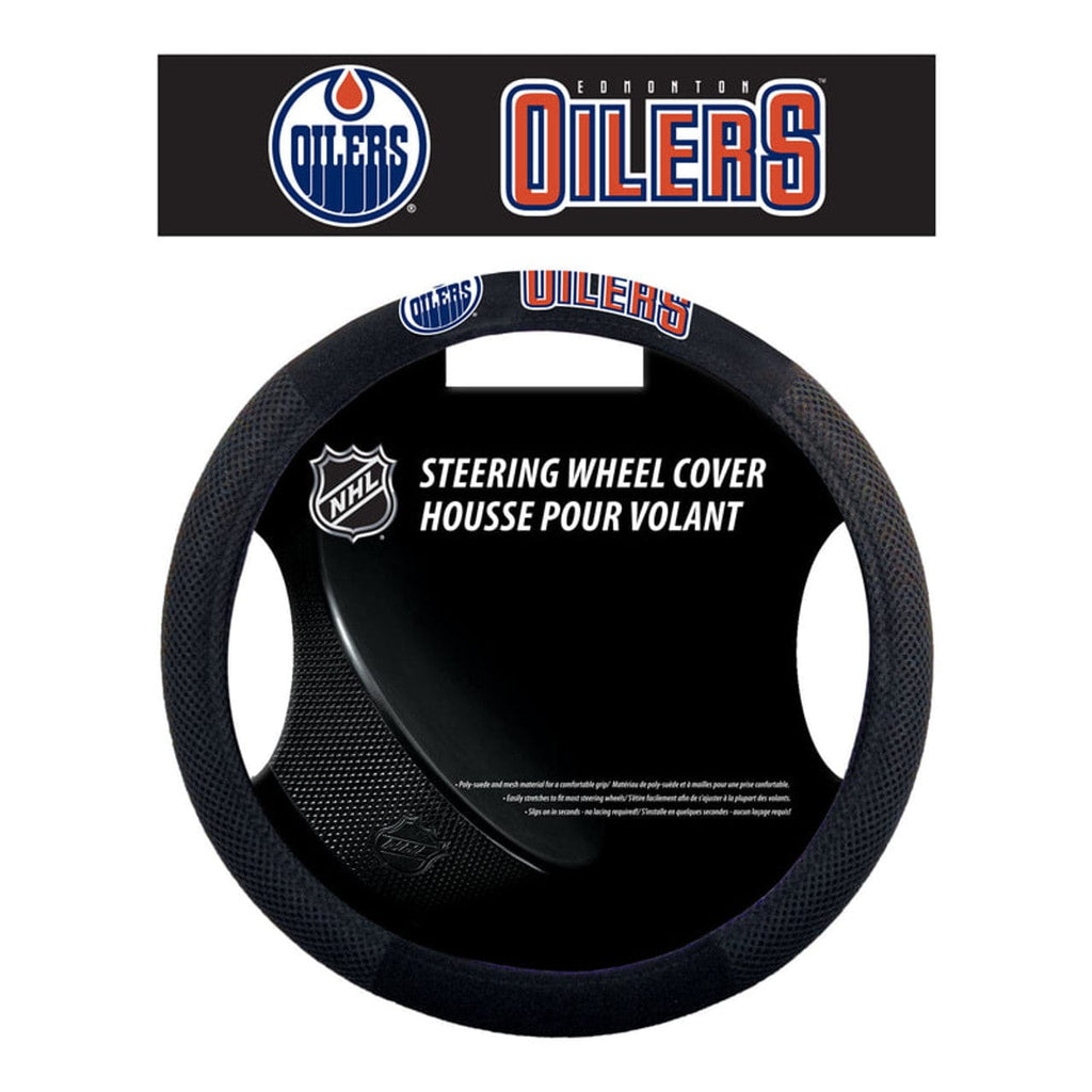 Edmonton Oilers Edmonton Oilers Steering Wheel Cover Mesh Style CO 023245885232