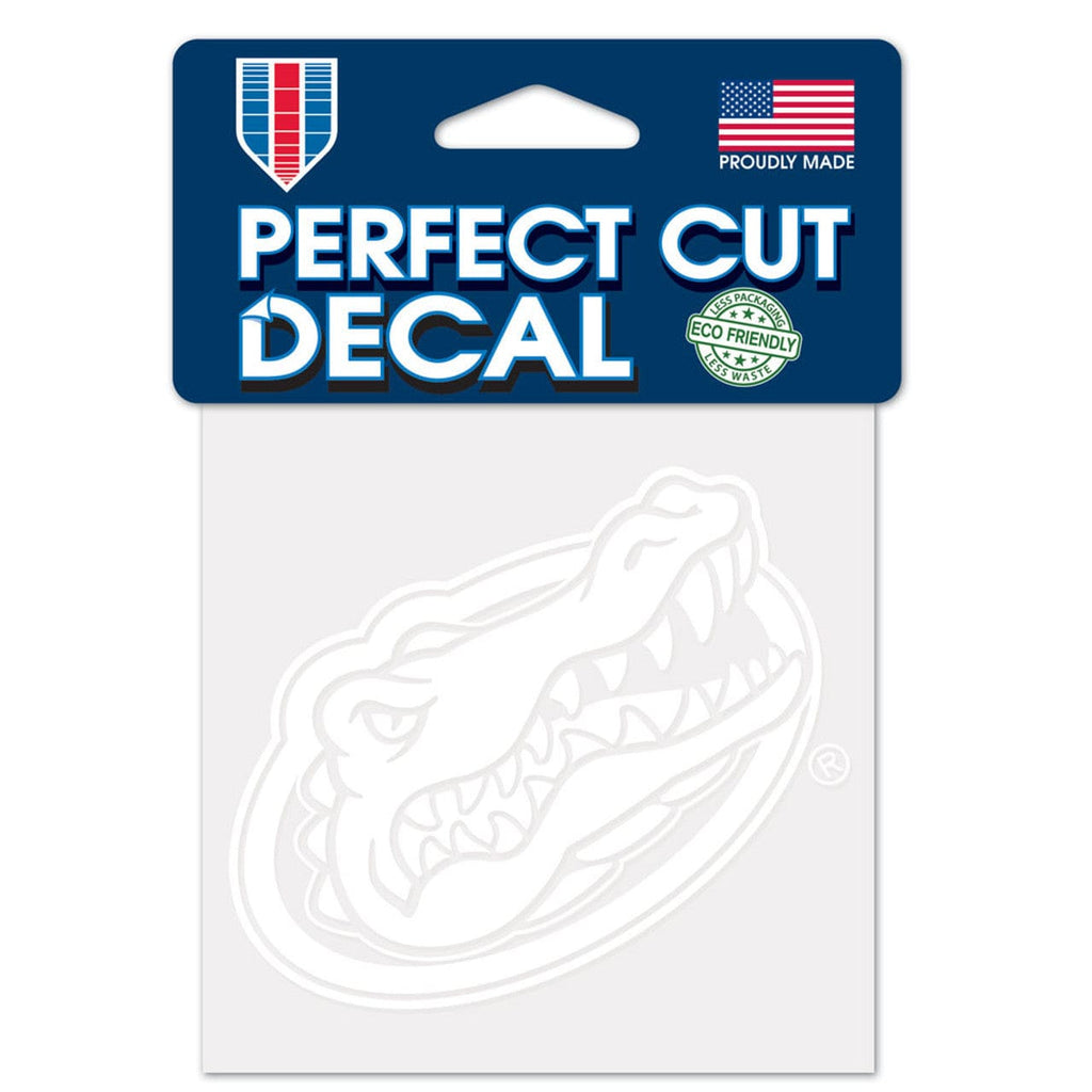 Decal 4x4 Perfect Cut White Florida Gators Decal 4x4 Perfect Cut White 032085940063