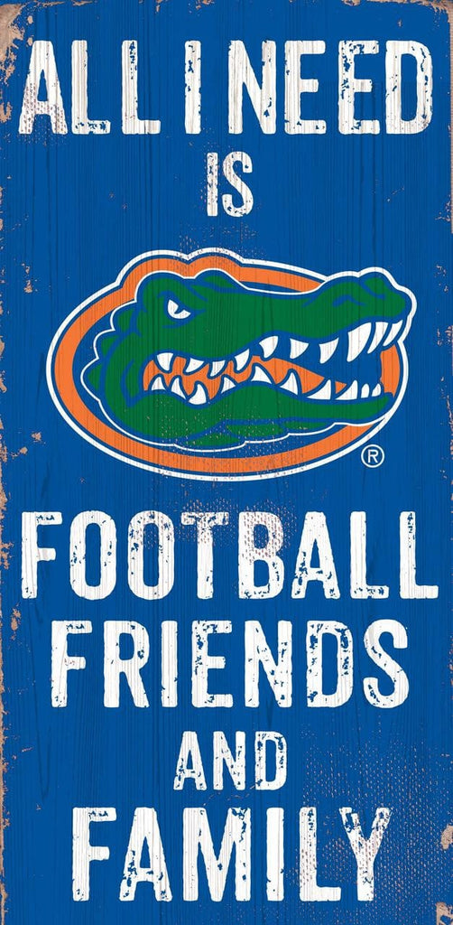 Sign 6x12 Friends and Family Florida Gators Sign Wood 6x12 Football Friends and Family Design Color - Special Order 878460174247