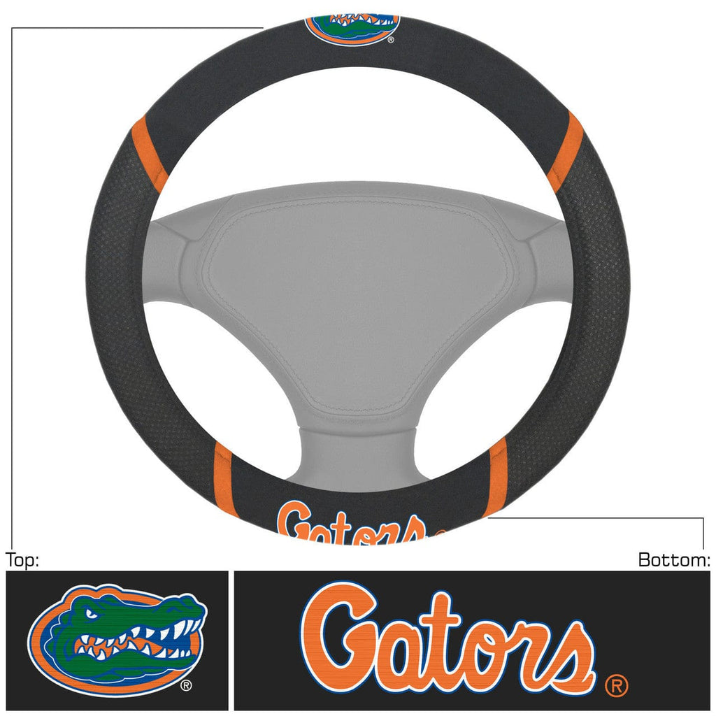 Steering Wheel Covers Mesh Florida Gators Steering Wheel Cover Mesh/Stitched 842989048105