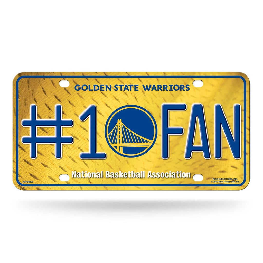 License Plate #1 Fan Golden State Warriors License Plate #1 Fan 767345712479