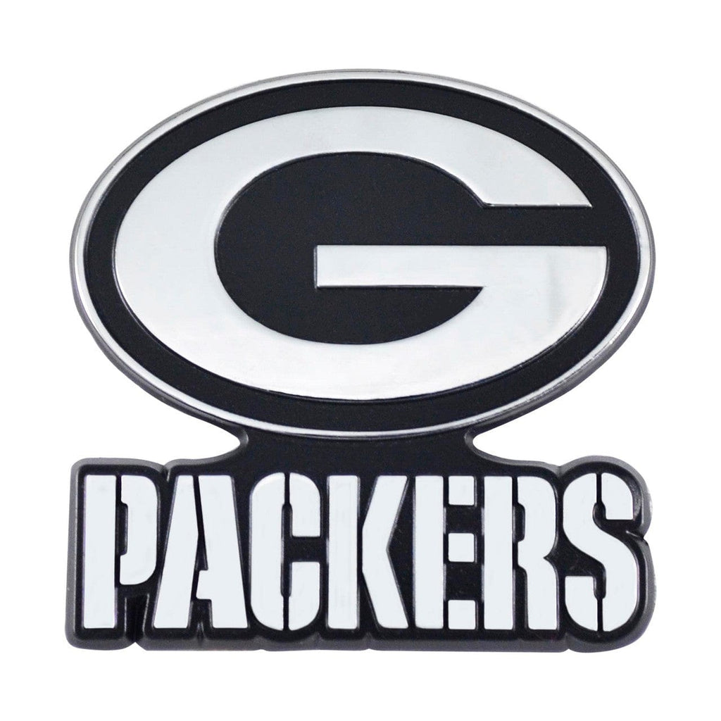 Green Bay Packers Green Bay Packers Auto Emblem Premium Metal Chrome 842281115239