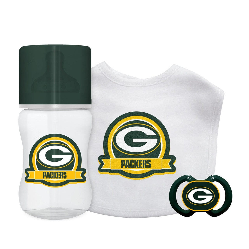 Baby Gift Set 3 Piece Green Bay Packers Baby Gift Set 3 Piece 817407023644