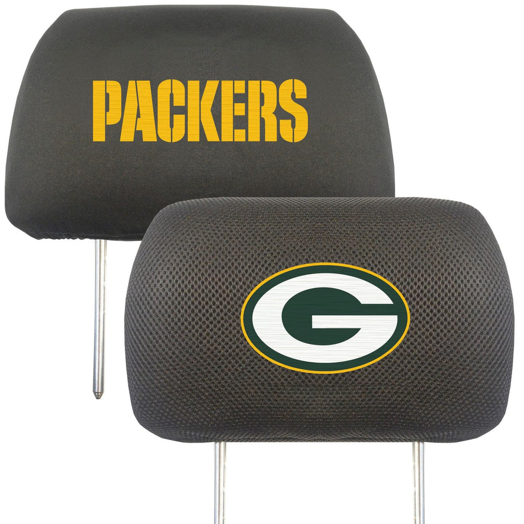 Auto Headrest Covers Green Bay Packers Headrest Covers FanMats 842989024987