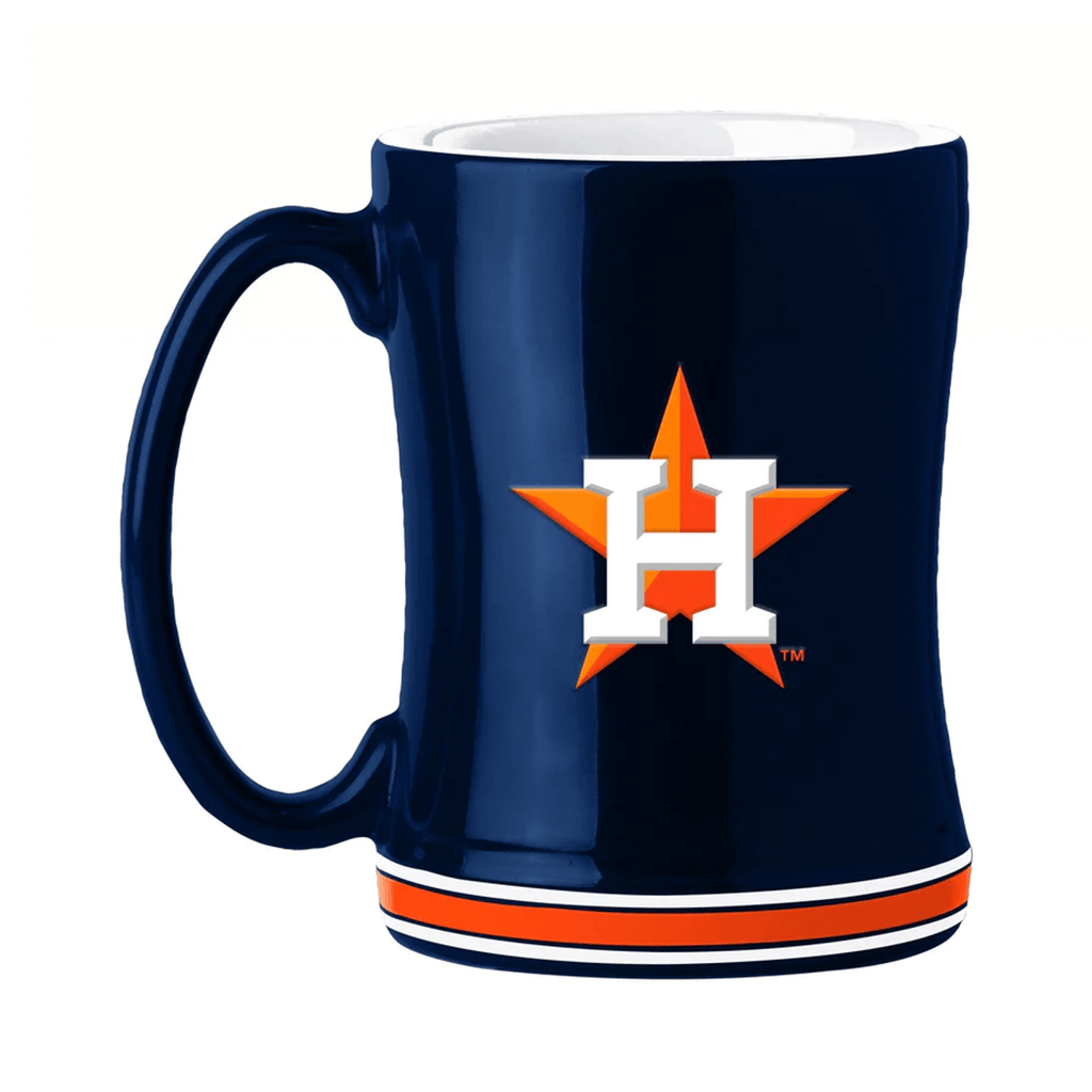Drinkware Houston Astros Coffee Mug 14oz Sculpted Relief Team Color 806293141754