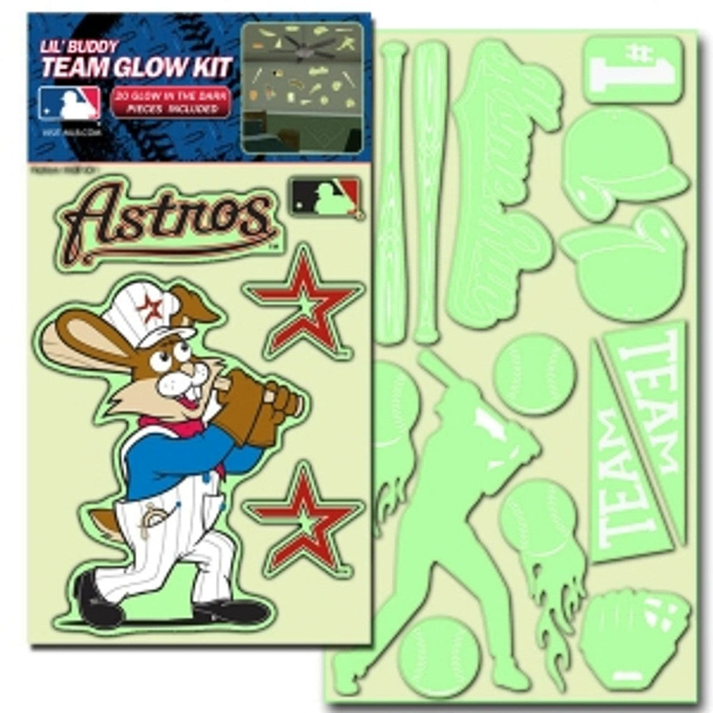 Houston Astros Houston Astros Decal Lil Buddy Glow in the Dark Kit CO 681620250138