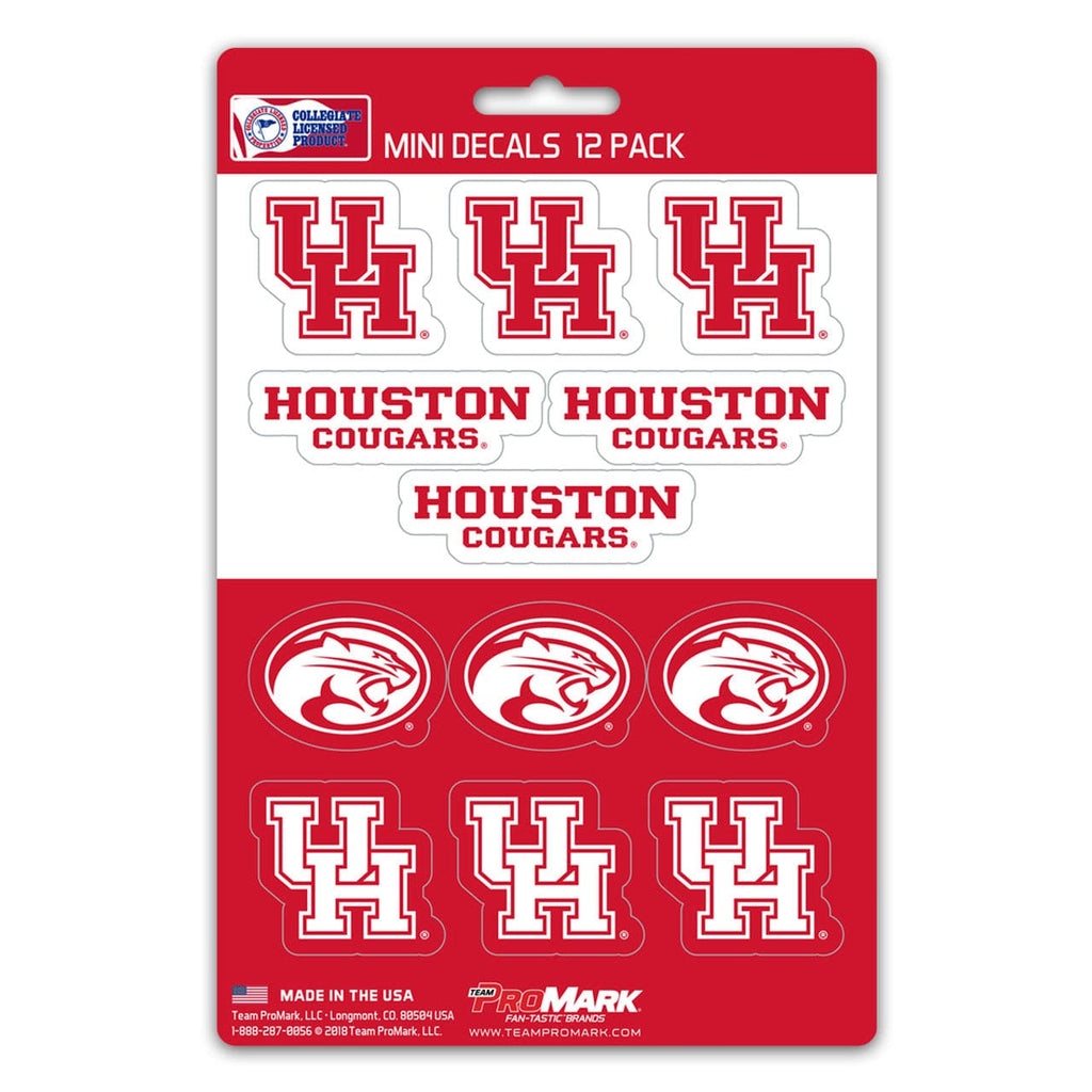 Decal Set Mini 12 Pack Houston Cougars Decal Set Mini 12 Pack - Special Order 681620912227