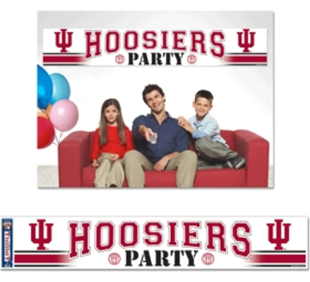 Indiana Hoosiers Indiana Hoosiers Banner 12x65 Party Style CO 032085546234