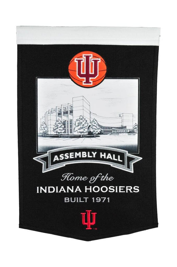 Banner 15x24 Wool Stadium Indiana Hoosiers Banner 15x24 Wool Stadium Assembly Hall 674088807037