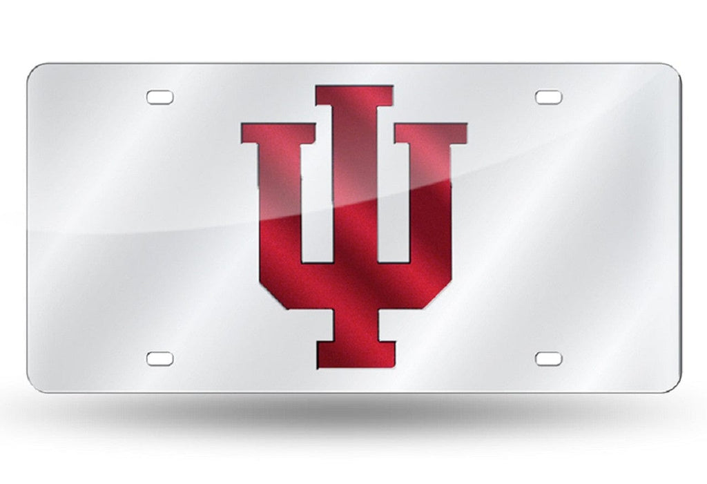 License Plate Laser Cut Indiana Hoosiers License Plate Laser Cut Silver 094746309602