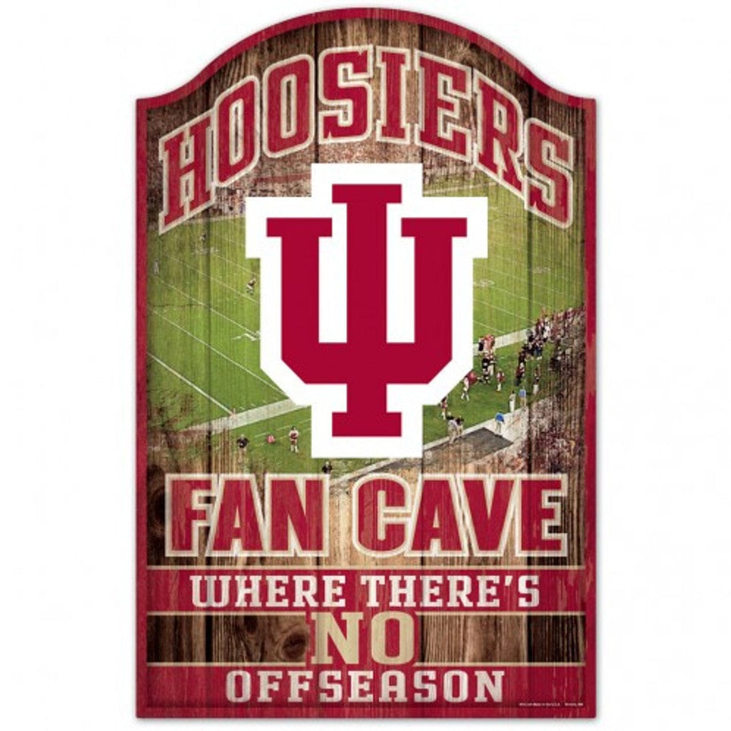 Sign 11x17 Fan Cave Indiana Hoosiers Sign 11x17 Wood Fan Cave Design 032085819093