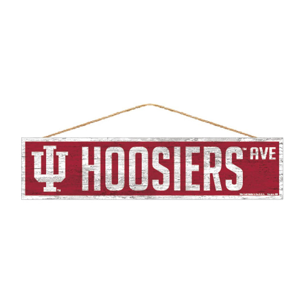 Sign 4x17 Avenue Indiana Hoosiers Sign 4x17 Wood Avenue Design - Special Order 032085880406