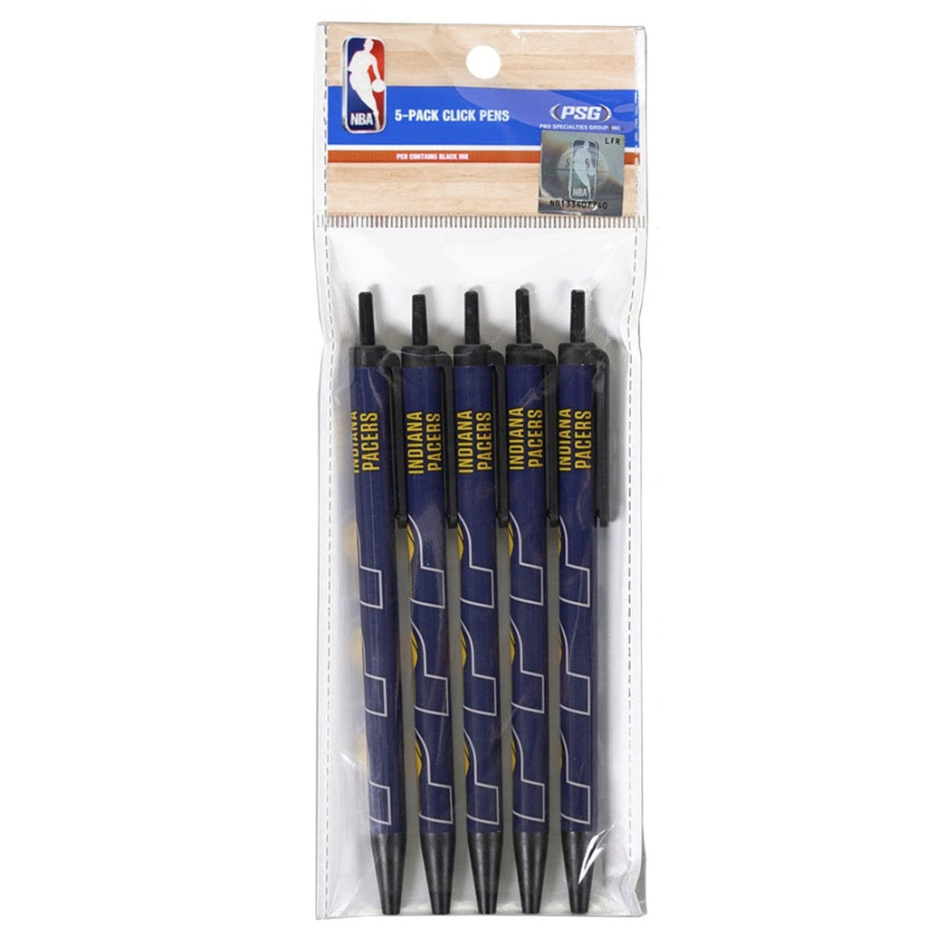 Indiana Pacers Indiana Pacers Pens Click Style 5 Pack Special Order 657175465655
