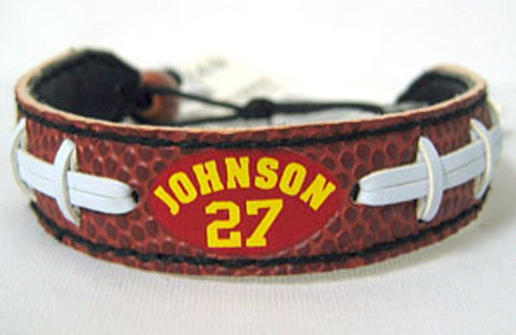 Kansas City Chiefs Kansas City Chiefs Bracelet Classic Jersey Larry Johnson Design CO 877314004495