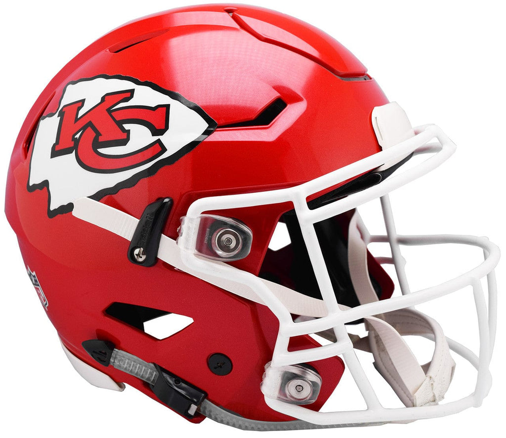 Helmets Full Size Authentic Kansas City Chiefs Helmet Riddell Authentic Full Size SpeedFlex Style 095855310015