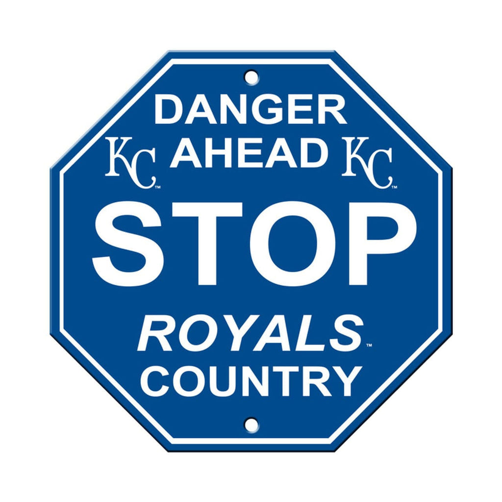 Kansas City Royals Kansas City Royals Sign 12x12 Plastic Stop Style CO 023245605076