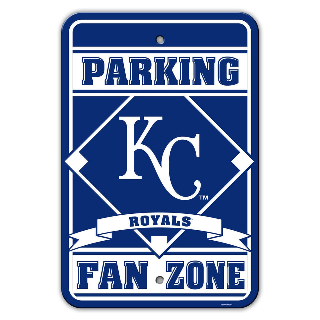 Kansas City Royals Kansas City Royals Sign 12x18 Plastic Fan Zone Parking Style CO 023245622073