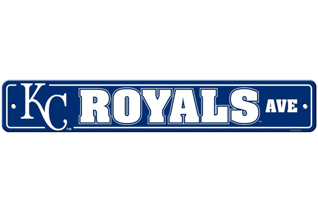 Kansas City Royals Kansas City Royals Sign 4x24 Plastic Street Style CO 023245603072