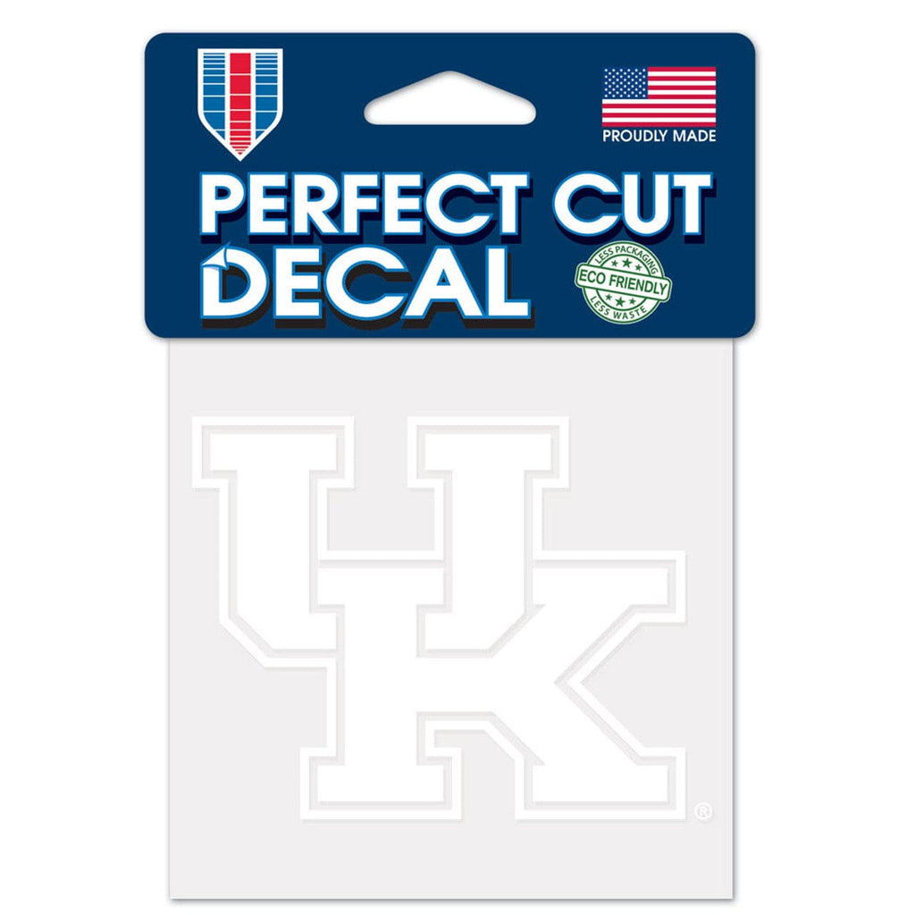 Decal 4x4 Perfect Cut White Kentucky Wildcats Decal 4x4 Perfect Cut White 032085196408
