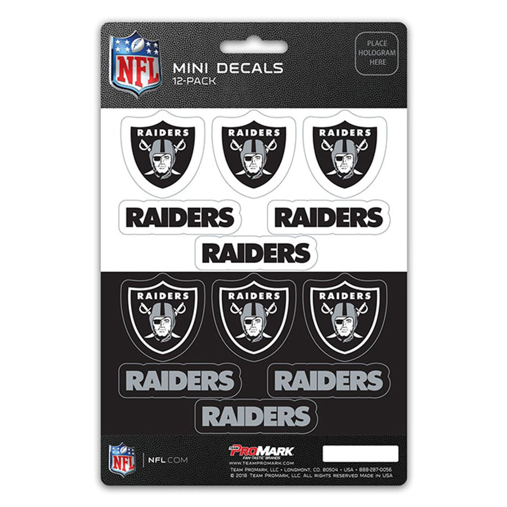 Las Vegas Raiders Las Vegas Raiders Decal Set Mini 12 Pack 681620911220
